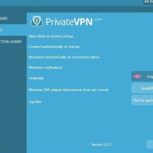 PrivateVPN Screenshot