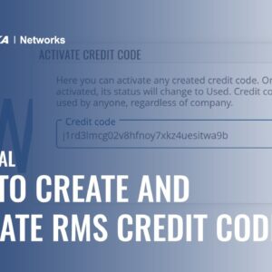 How to Create and Activate RMS Credit Codes