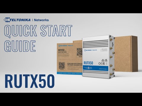 RUTX50 - Industrial 5G Router | Quick Start Guide