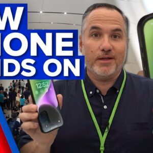 Hands-on look at new iPhone 14 | Apple's 'Far Out' event | 9 News Australia