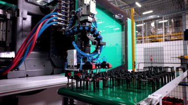 Plastic injection moulding in electronics manufacturing facility