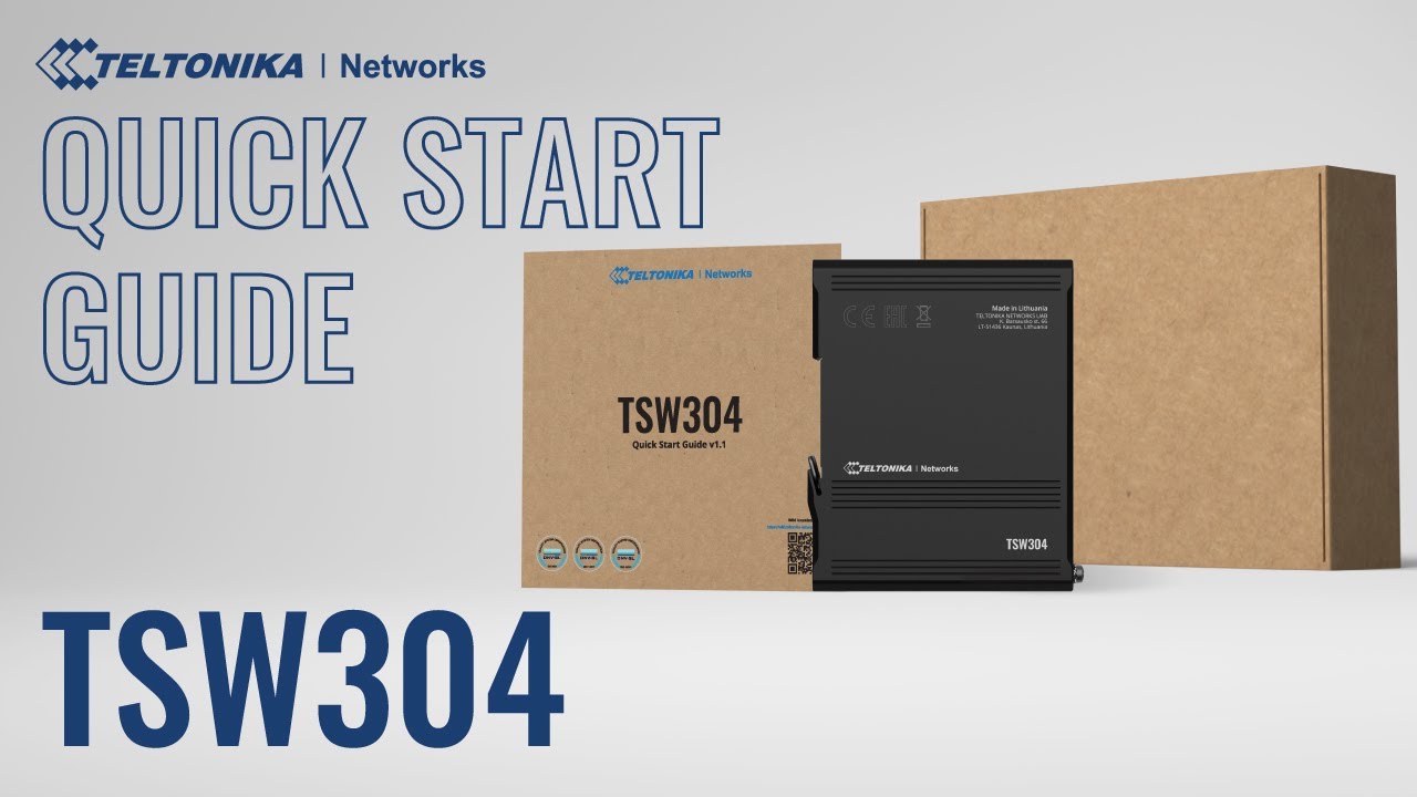 Teltonika Networks TSW304 Automotive PoE+ Switch | Quick Start Guide